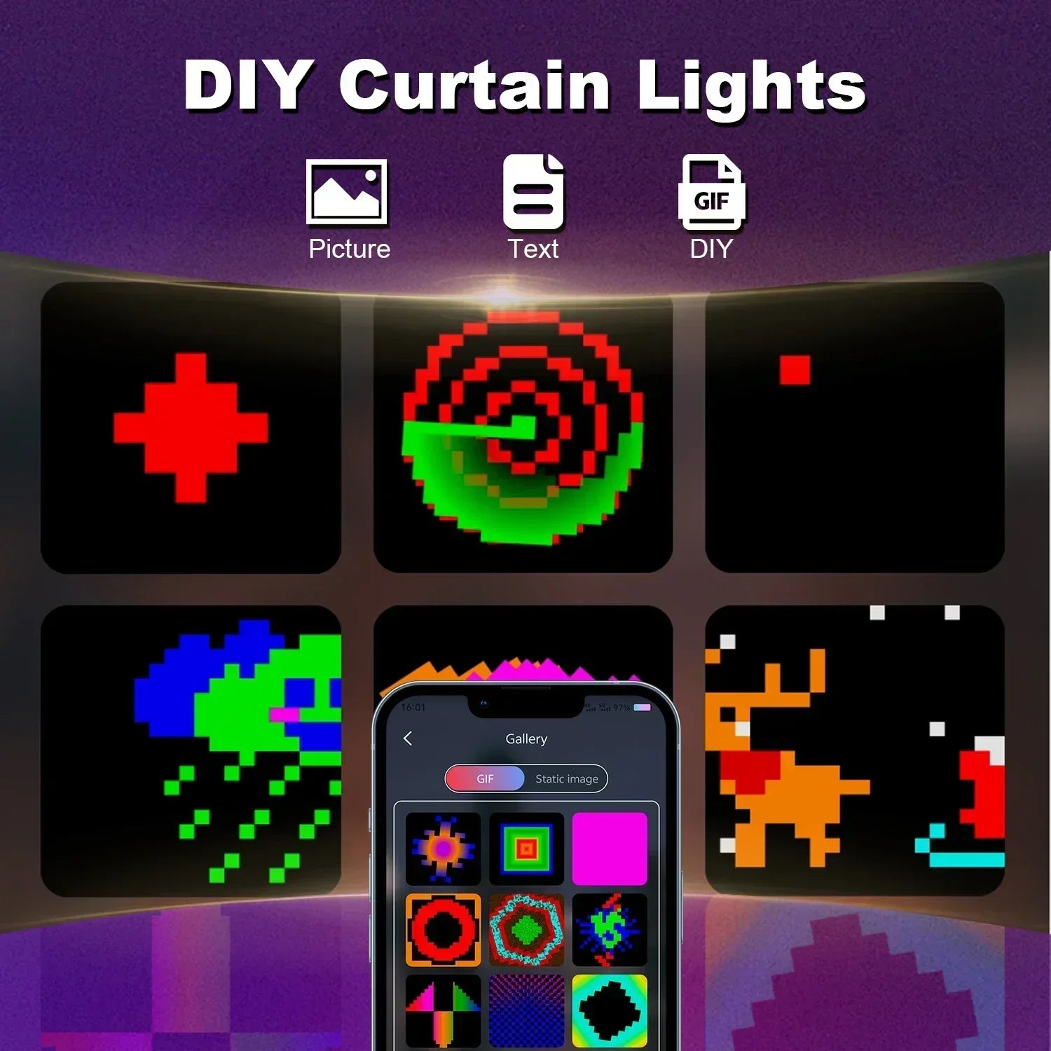 Led Smart Curtain Lights